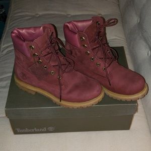 Timberland Boots Burgundy